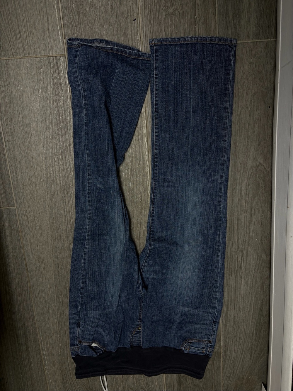 American Eagle Outfitters MATERNITY Dark Blue Flare Jeans